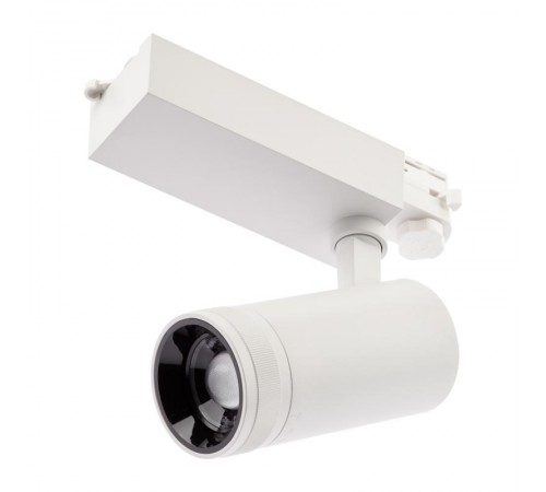 Светильник светодиодный трековый трёхфазный STR-30-99-40K-W20 регулируемый луч 4000K белый  Б0049784  ЭРА