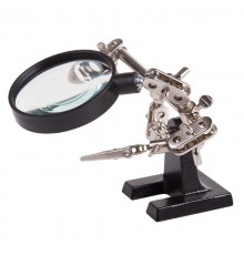 Держатель "Третья рука" с лупой х2.5  12-0251-4  REXANT
