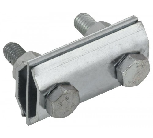 Заж. соед. двойн. сквозной пр.-пр. 8мм оц. сталь  ZCC84-11-1-08  IEK