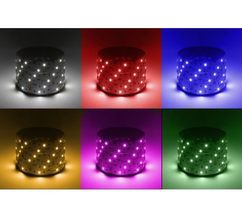 Лента светодиодная  LS5050 -14,4-60-12-RGB+W(6500)-IP20-1 year-5m RGB+холодный белый 5м  Б0059911  ЭРА