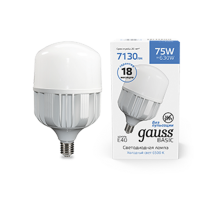 Лампа светодиодная промышленная Basic T140 AC180-240V 75W 7130lm 6500K E40 LED 1/12  11734382  Gauss