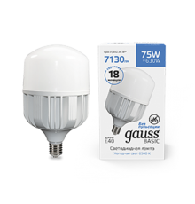 Лампа светодиодная промышленная Basic T140 AC180-240V 75W 7130lm 6500K E40 LED 1/12  11734382  Gauss
