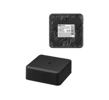 Коробка распаячная КР 75х75х28 ОП черная, IP40, инд. штрихкод TDM  SQ1401-0955  TDM