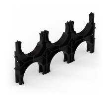 Кластер для двустенных труб d110 мм, тройной, двухсторонний (66 шт/кор)  PR13.02581  Промрукав