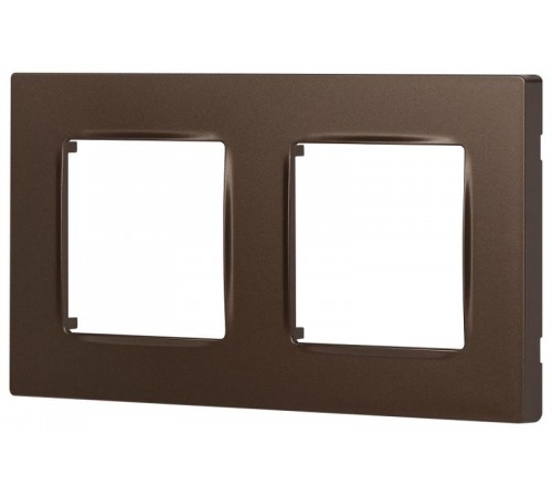 Рамка для розеток и выключателей  Серия 12 12-5202-13 на 2 поста, Классик, бронза  Б0067787  ЭРА