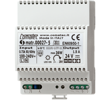Блок питания для монтажа на DIN-рейку, 4 модуля, выходное напряжение DC 24В, выходной ток 1,5 А; Электроника  NT2415REGVDC  Jung