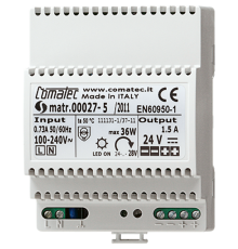 Блок питания для монтажа на DIN-рейку, 4 модуля, выходное напряжение DC 24В, выходной ток 1,5 А; Электроника  NT2415REGVDC  Jung