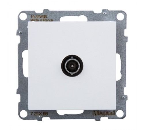 SUNO Розетка ТВ оконечная 10дБ 0-862 МГц. Цвет "Белый"  721166  Legrand