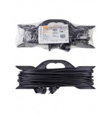 Удлинитель-шнур на рамке силовой народный ПВС 2200 Вт б/з, 10м, штепс. гнездо  SQ1307-0306  TDM