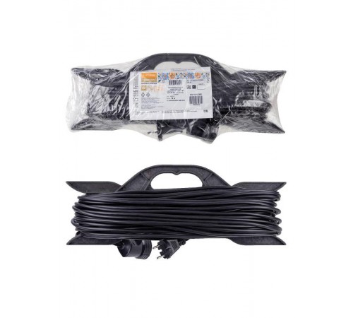 Удлинитель-шнур на рамке силовой народный ПВС 2200 Вт б/з, 10м, штепс. гнездо  SQ1307-0306  TDM