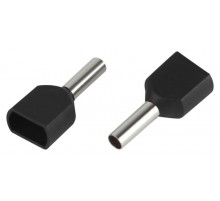 Наконечник-гильза ЭРА NO-225-101 (двойной) НШвИ(2) 1,5-8 с изолированным фланцем (упаковка 50 шт.)   Б0063333  ЭРА