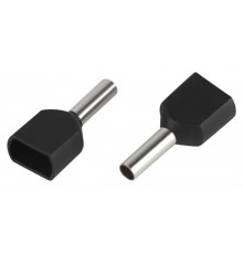 Наконечник-гильза ЭРА NO-225-13 (двойной) НШвИ(2) 1,5-8 с изолированным фланцем (упаковка 10 шт.)   Б0063306  ЭРА