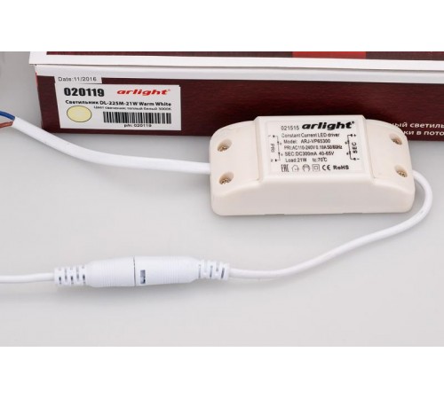 Светильник DL-225M-21W Warm White  020119  Arlight
