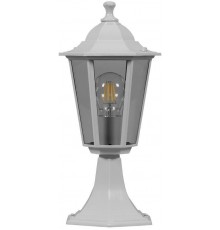 Светильник садово-парковый 6204 100W 230V E27 195*195*455мм белый  11069  FERON