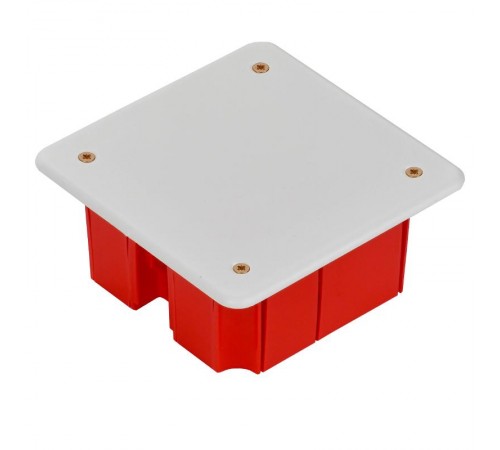 Коробка распределительная с/у 92x92x45 КМ41001 с саморезами, с крышкой  UKT11-092-092-040  IEK