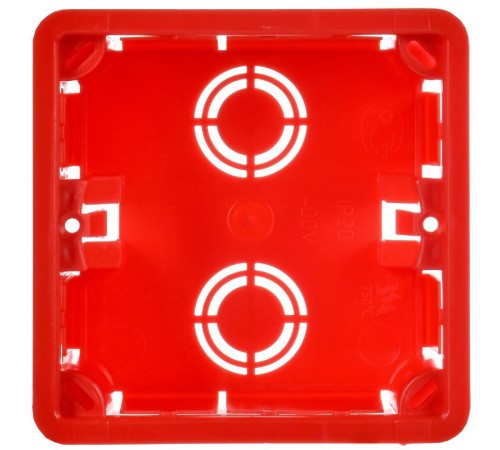 Коробка распределительная с/у 92x92x45 КМ41001 с саморезами, с крышкой  UKT11-092-092-040  IEK