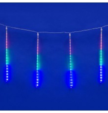 Занавес светодиодный   "Падающие звезды" ULD-E2405-240/DTK MULTI IP44 METEOR   соед.  2х05м. 8 нитей. мультиколор. шнур прозр.  11122  Uniel