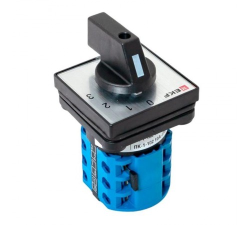 Переключатель кулачковый ПК-1-102 10А 2P "0-1-2-3" IP65  pk-1-102-10-65  EKF