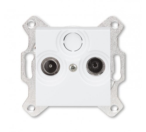 ABB Levit Белый Розетка TV-R проходная 7дБ  5011H-A03607 03W  2CHH083607A6003  ABB