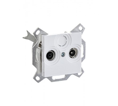 ABB Levit Белый Розетка TV-R проходная 7дБ  5011H-A03607 03W  2CHH083607A6003  ABB