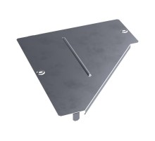 Крышка переходника левого Стандарт INOX (AISI 316) 400х150  PR16.5582  Промрукав