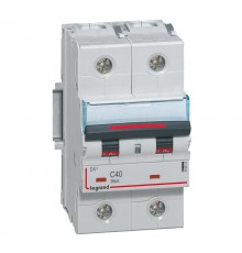 Выключатель автоматический двухполюсный DX3 40A C 36кА (3 мод)  410012  Legrand