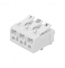 Клемма пружинная соединительная КСП 3-полюсная с монтажными ножками (100 шт./уп.)  07-6215-1  REXANT