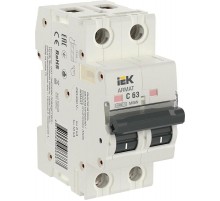 Выключатель автоматический двухполюсный M06N 2P C 63А 6кА ARMAT  AR-M06N-2-C063  IEK