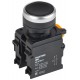 Кнопка d=22мм 1NO+1NC чёрная MASTER  MI-BT60-11-3-22-K02  IEK