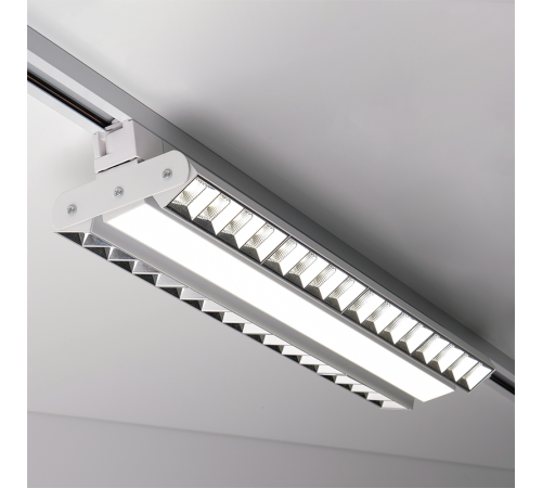 Светильник светодиодный трековый PTR 2296R 1F2S 96w 4000K 60°,120°,60° WH (белый) 540mm IP40  .5039452  Jazzway