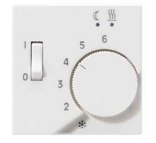 Накладка на термостат теплого пола FTR231U; термопласт; белый; A500  AFTR231PLWW  Jung