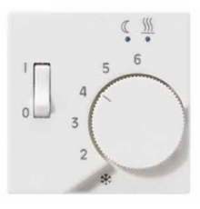 Накладка на термостат теплого пола FTR231U; термопласт; белый; A500  AFTR231PLWW  Jung