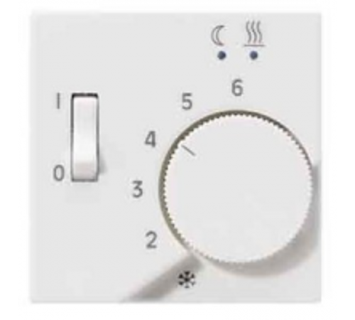 Накладка на термостат теплого пола FTR231U; термопласт; белый; A500  AFTR231PLWW  Jung