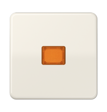 Клавиша с оранжевым окошком для выключателя с подсветкой; слоновая кость  CD590KO  Jung