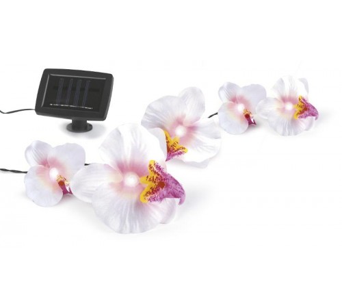 Cветильник садовый декоративный SL-PL420-FOD12 на солнечной батарее, пластик, цветной, длина гирлянды - 420 с  Б0016259  ЭРА
