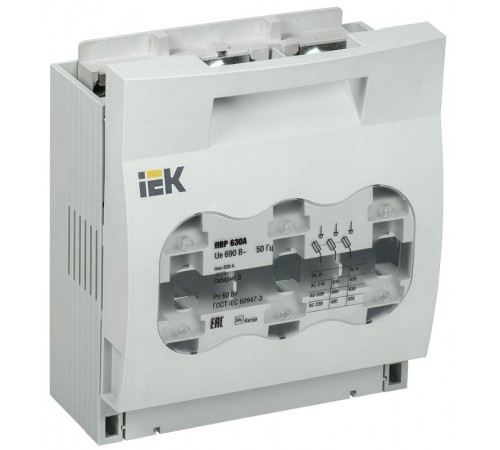 Предохранитель-выключатель-разъединитель 630А  SRP-40-3-630  IEK