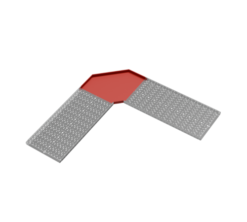 Угол горизонтальный 90 гр. 50х600 мм "ПЛЮС" HD  GLplus90-50-600 HD   КМ-профиль