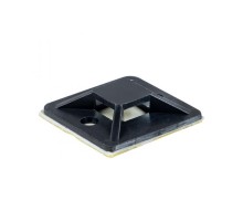 Площадка самоклеящаяся (25х25мм.) черная (100шт.)  plc-25x25-b  EKF