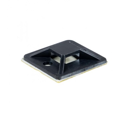 Площадка самоклеящаяся (25х25мм.) черная (100шт.)  plc-25x25-b  EKF