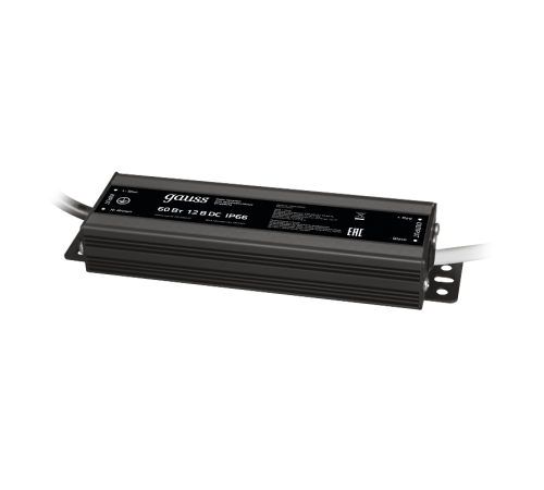 Блок питания для светодиодной ленты пылевлагозащищенный 60W 12V IP66  202023060  Gauss