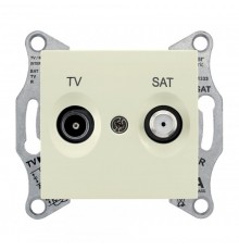 Sedna Бежевый Розетка TV/SAT оконечная 1dB  SDN3401647  Schneider Electric