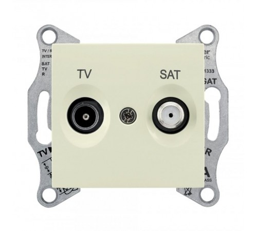 Sedna Бежевый Розетка TV/SAT оконечная 1dB  SDN3401647  Schneider Electric