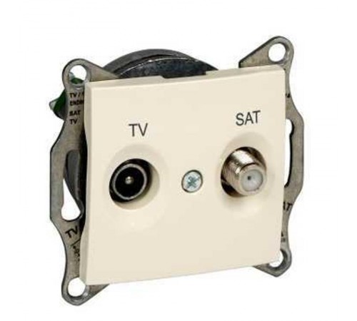 Sedna Бежевый Розетка TV/SAT оконечная 1dB  SDN3401647  Schneider Electric
