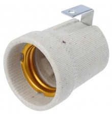 Патрон керамический E27 с держателем  11-8867  Rexant