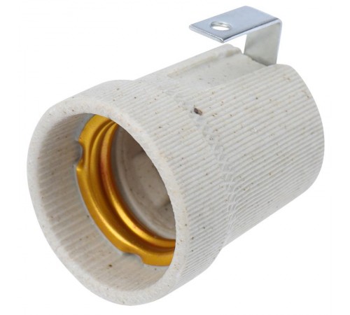 Патрон керамический E27 с держателем  11-8867  Rexant