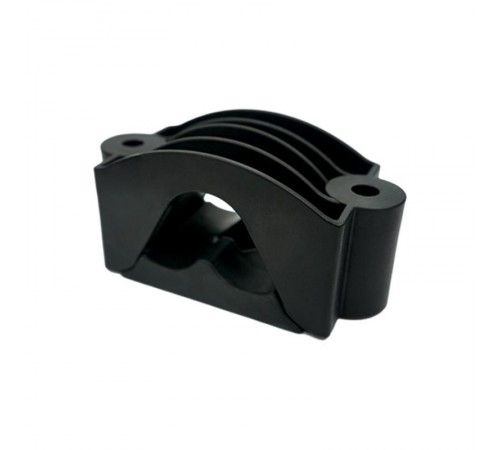 Кабельный хомут профильный трехжильный 22-42 мм, пластик, 640822  КХП-3х22-42-П   Ostec