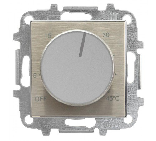 Накладка для терморегулятора 8140.9, серия SKY, цвет неражавеющая сталь2CLA854090A1401 ABB