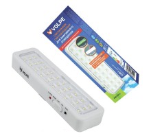 Светильник аварийного освещения ULR-Q401 2W/DW WHITE S01 "ВЫХОД" 6500K, аккумулятор AC/DС, белый.  UL-00002387  Volpe