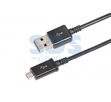 USB кабель microUSB длинный штекер 1 м черный  18-4268-20  REXANT