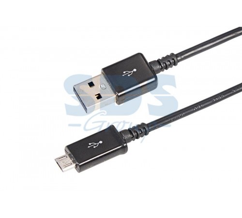 USB кабель microUSB длинный штекер 1 м черный  18-4268-20  REXANT